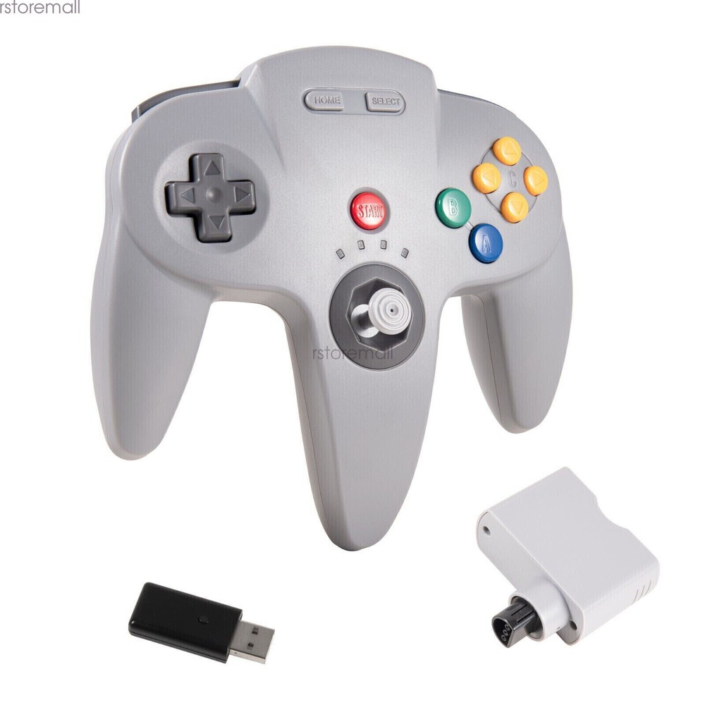 Wireless N64 Controller for Nintendo 64 Console PC Windows Switch w/ Rumble Pak