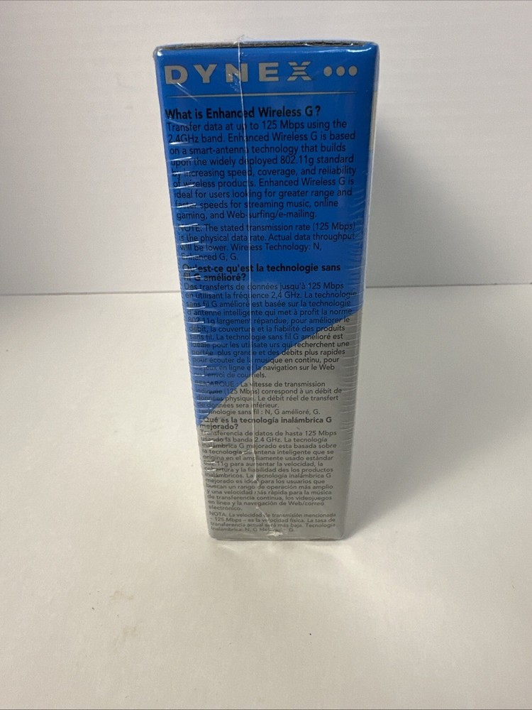 Dynex Enhanced Wireless G USB Network Adapter. New In The Box.