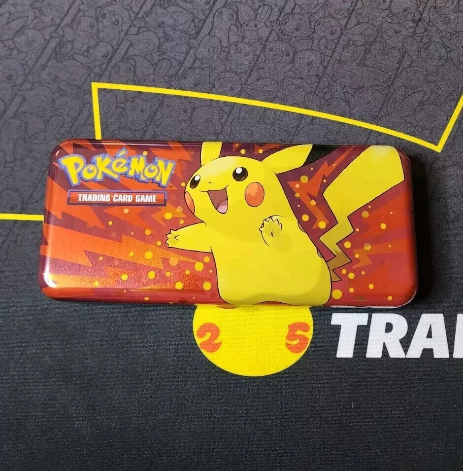 Pokemon Sword & Shield 2022 Pencil Case Pikachu tin - EMPTY