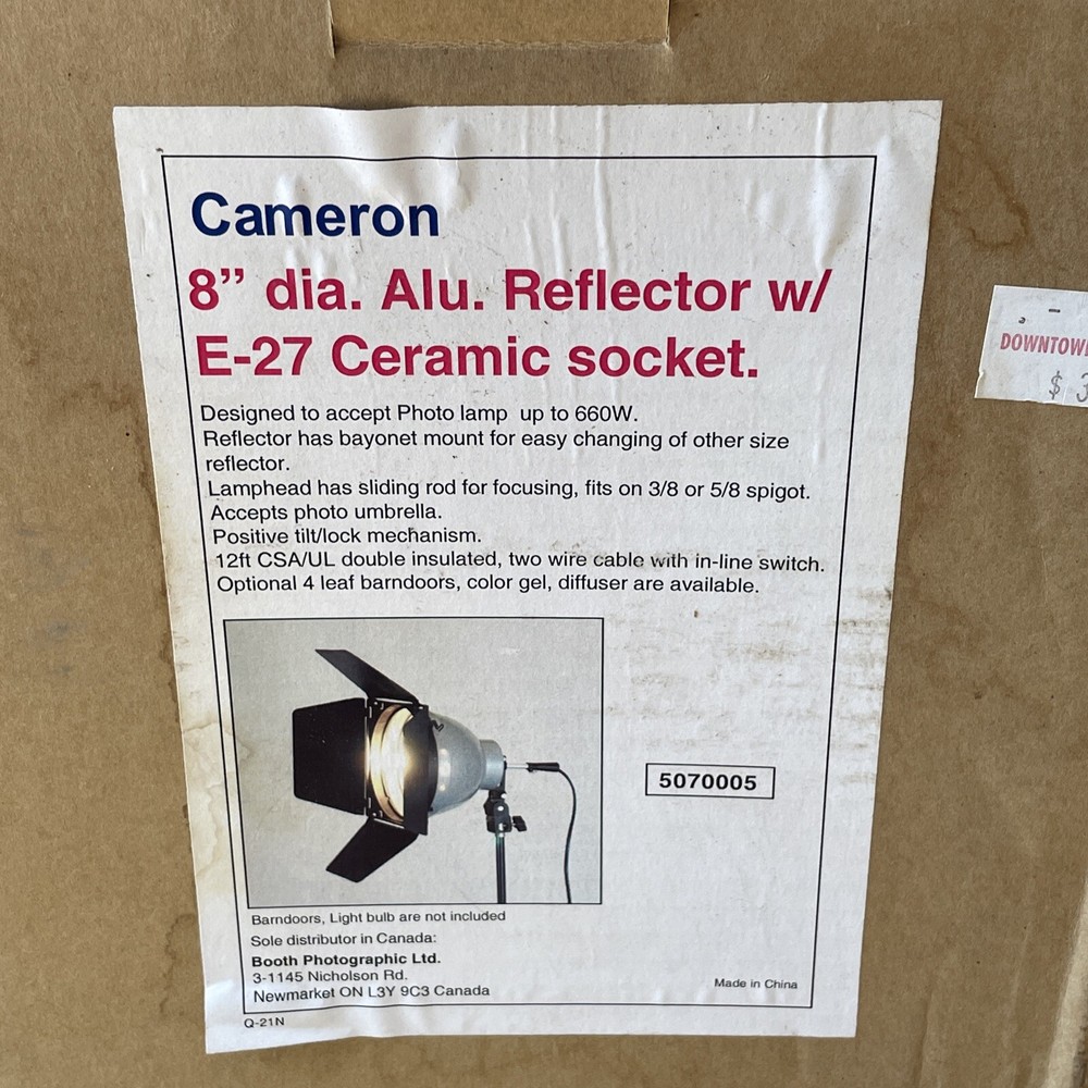 CAMERON 660W Photo Lighting Panel Light w/ E-27 Ceramic Socket For Photography