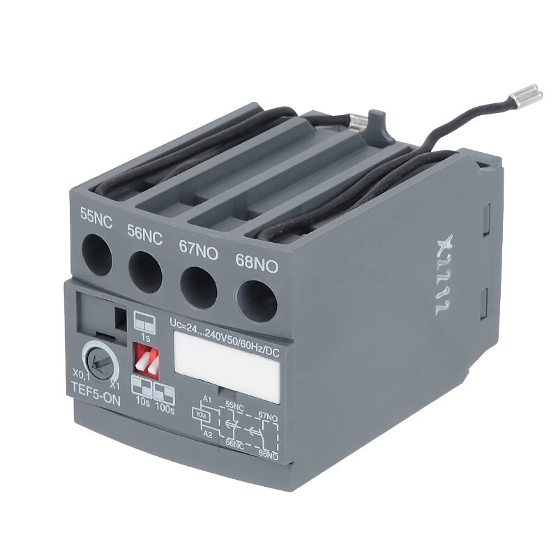ABB Electrifying Delay Head TEF5-ON Contactor Timer Module Time Delay Relay/Yi