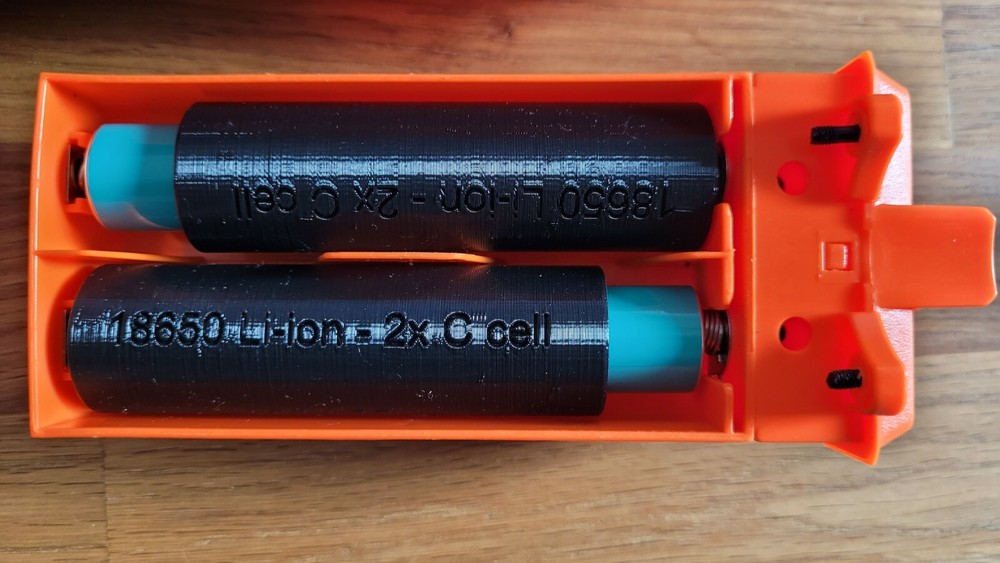 18650 Li-Ion 2C-Cell Maglite Adapter - Flashlight - Nerf Blaster