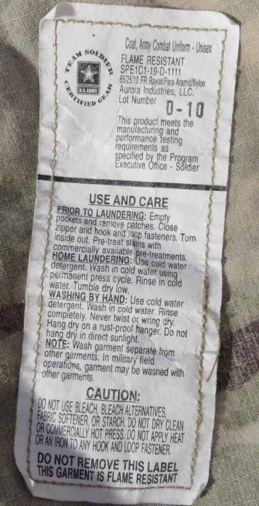 FR USAF AIR FORCE ARMY SCORPION OCP COMBAT JACKET CURRENT ISSUE 2025 MEDIUM REG