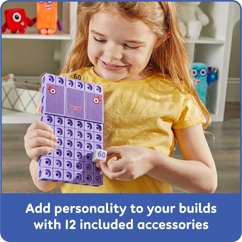Hand2Mind Heroes with Zeroes Mathlink Cubes Activity Set, Preschool Learning Ac