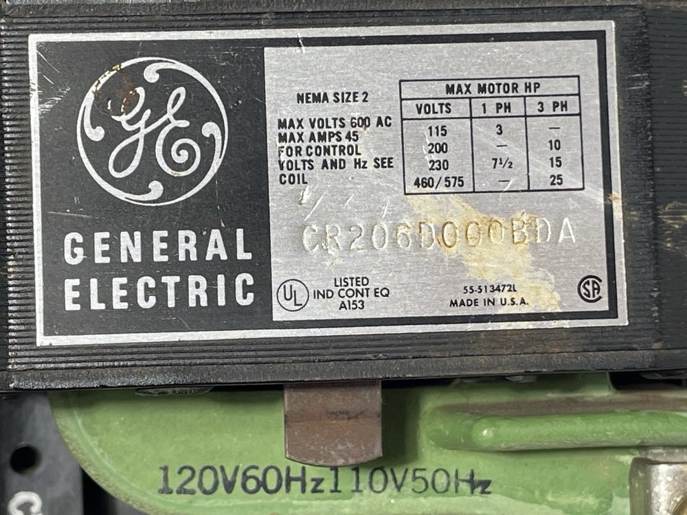 GE CR206D000BDA Size 2 Starter, 45A