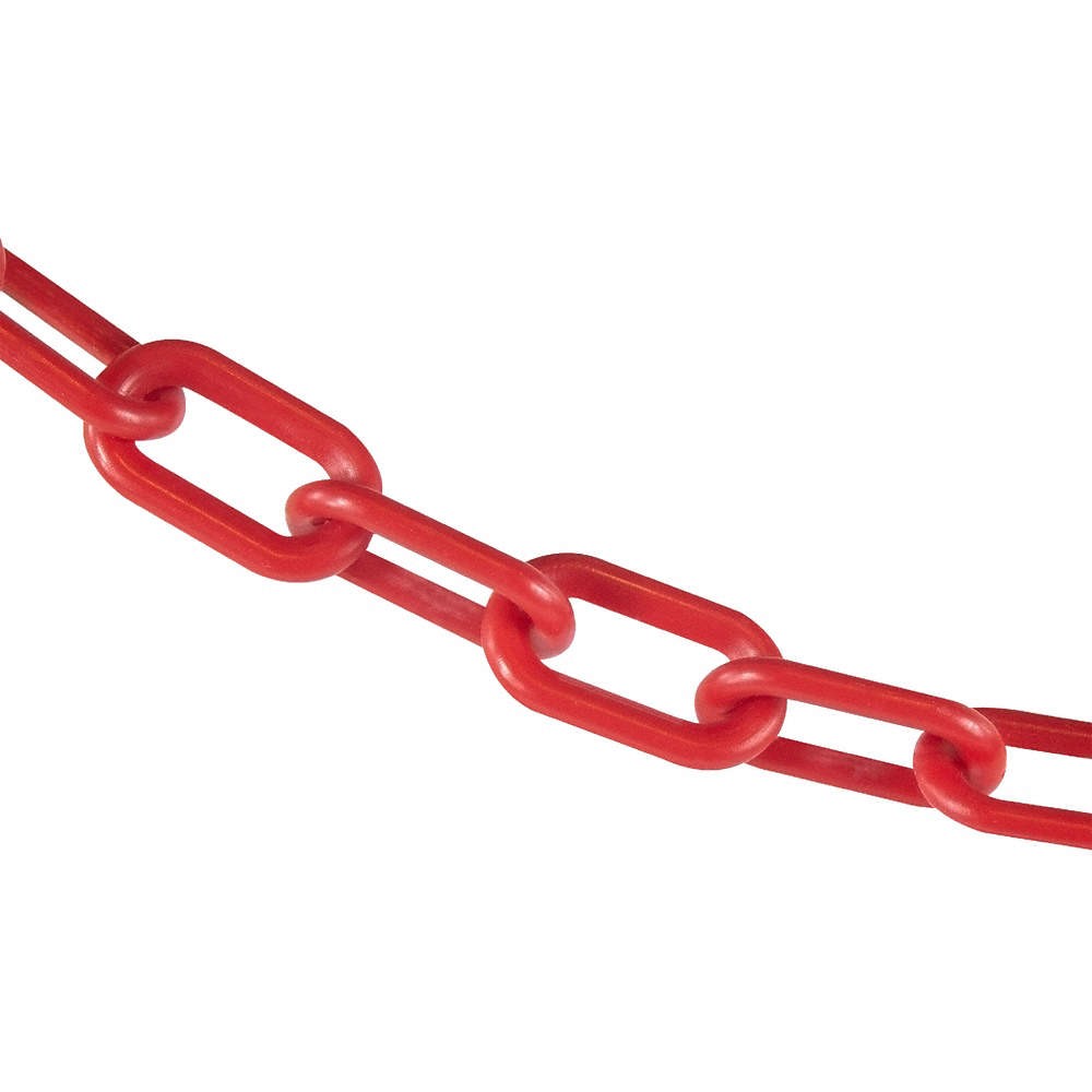 GRAINGER APPROVED 50005-300 Plastic Chain ,300 ft L,Red 6CDV2
