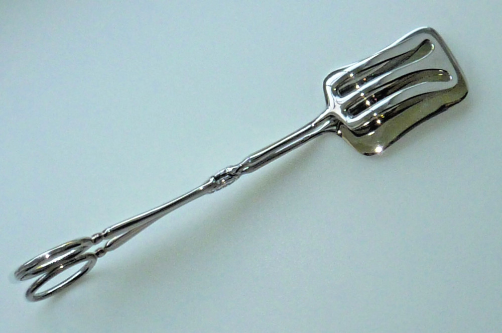 Salad Tongs Scissors Style Silver Plated (?) 10" Buffet Serving