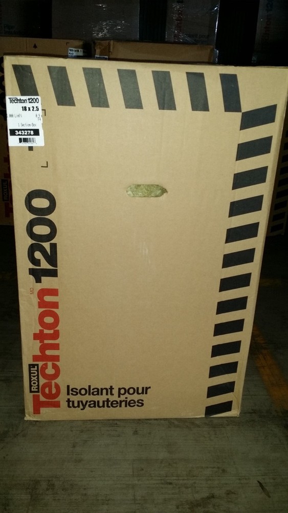 Roxul Techton 1200 Pipe Insulation  18"x2.5"  3.000 Linear ft
