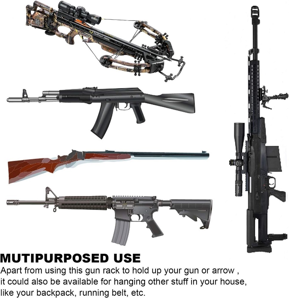 Sturdy Gun Mount with Protective Padding - Secure & Space-Efficient Storage