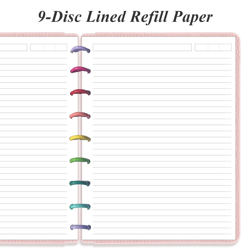 9-Disc Discbound Lined Refill Paper, Classic Size 100 Sheets, White