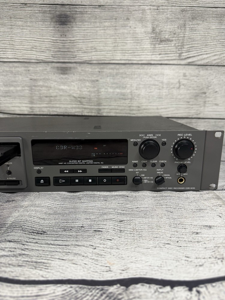 Sony CDR-W33 Professional CD Recorder READ DESCRIPTION