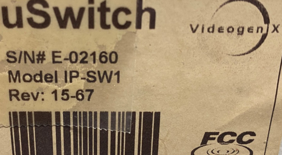 New uSwitch Video Genix IP-SW1