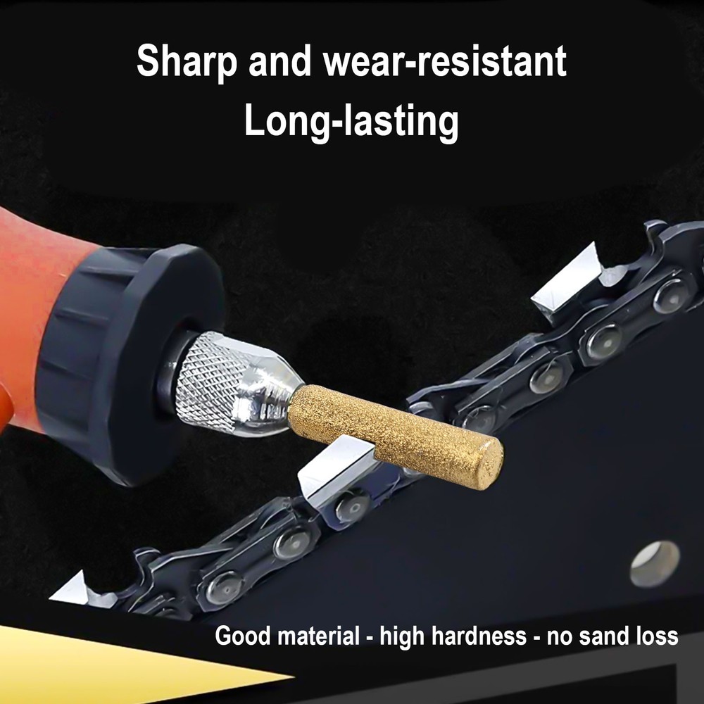 Chainsaw Grinding Whetstone Set with 6 Replacement Dressing Stones Use