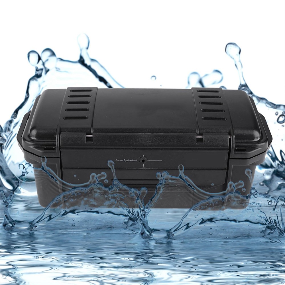 Waterproof Storage Box, Black Waterproof Storage Containers Storage Bin Porta...