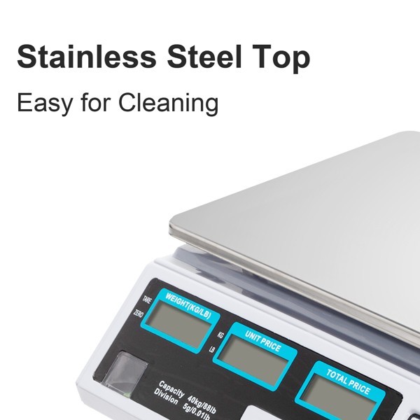 【Old code:42353336】ACS-30 40kg/5g Digital Price Computing Scale for Vegetable UK