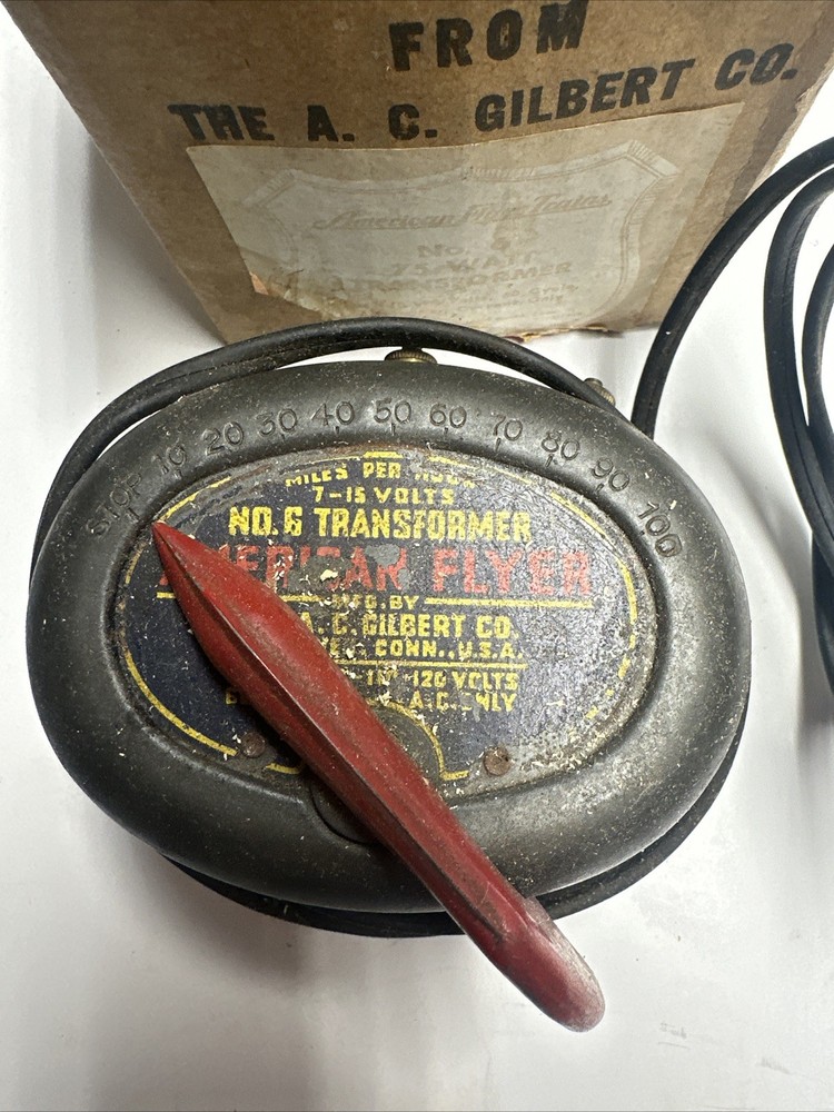 American Flyer No. 6 Transformer 75 Watts - With Original Box - Untested