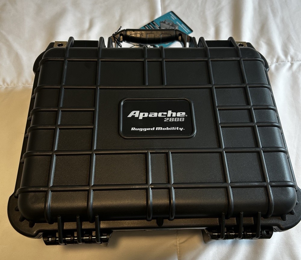 Apache 2800 Weatherproof Protective Case. Medium. BLACK. NWT. Firearms. Cameras.