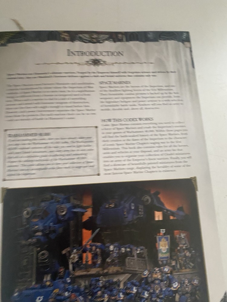 Warhammer 40K Codex: Space Marines 6th Edition Hardcover (2012)