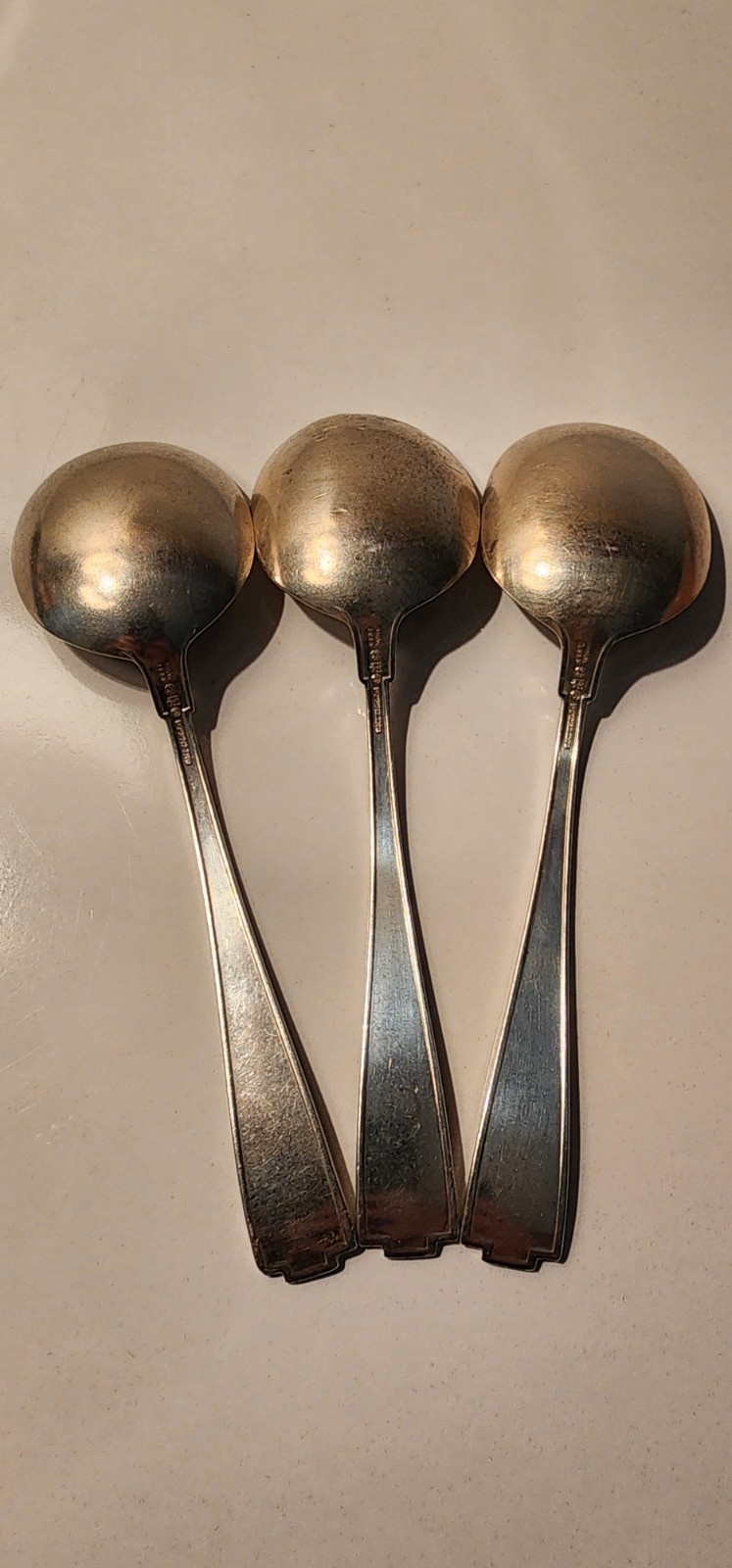 Gorham- Etruscan Sterling Silver 925- Round Soup Spoon- Vintage 1913 (3)