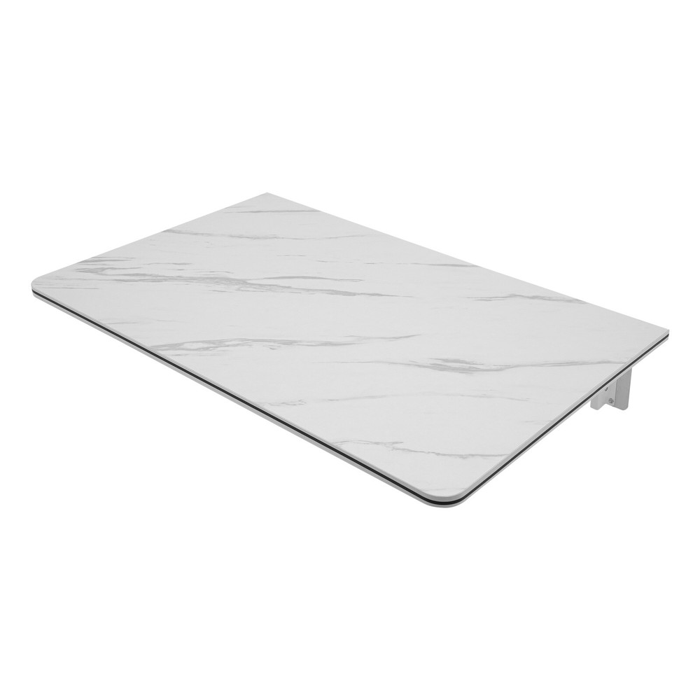 White Folding Wall Desk Foldable Study Writing Table Wall-mounted Storage Shelf