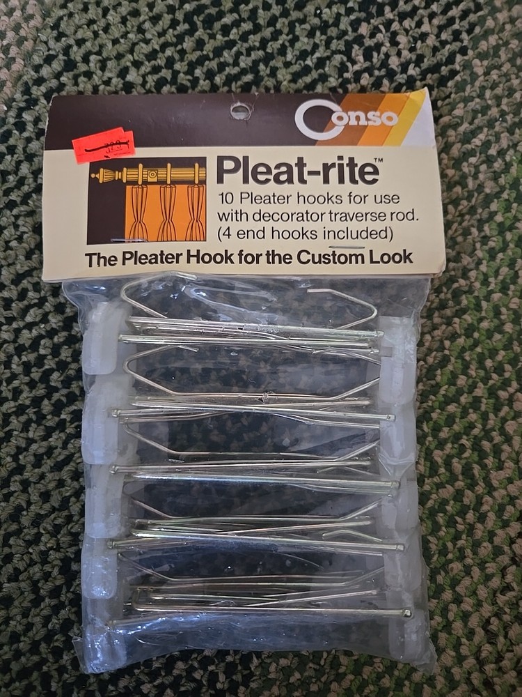Conso Plear-rite Hooks Best Pleat Evergold
