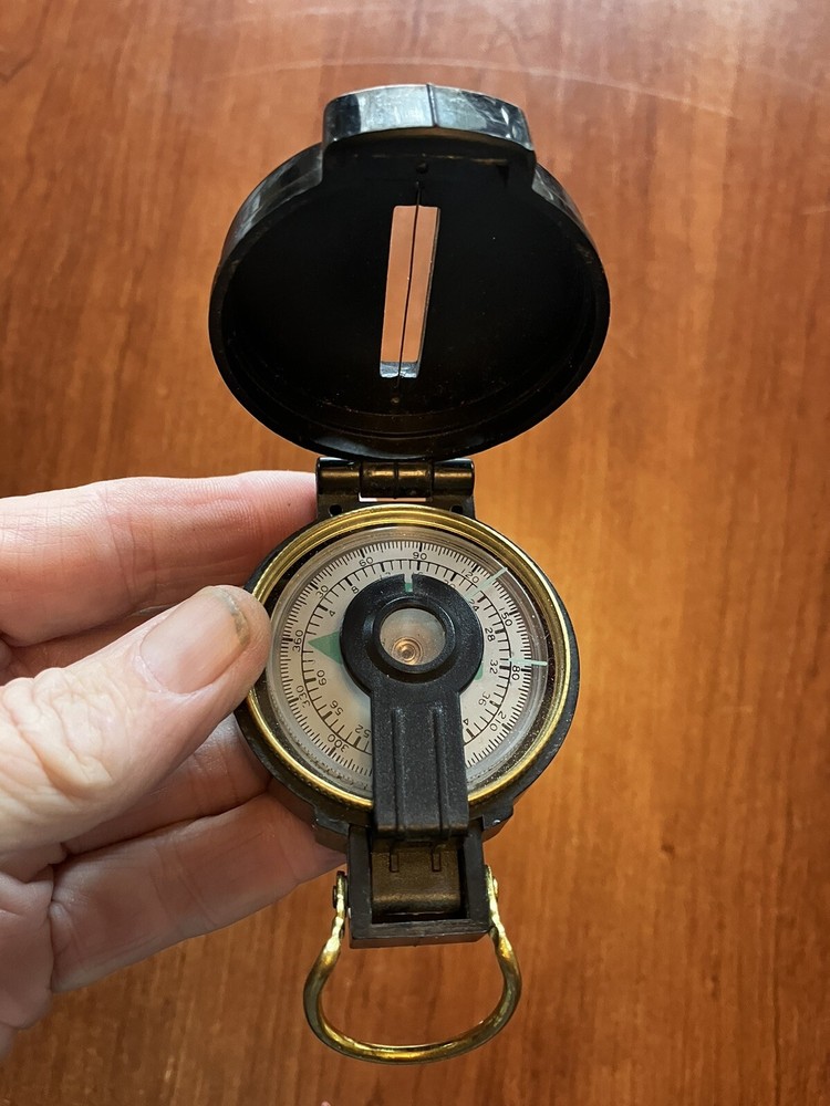Engineer Lensatic Compass - Black - Great Shape.