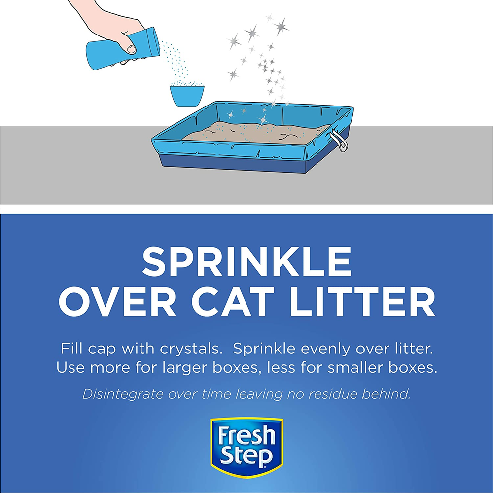 Cat Litter Box Deodorizing Crystals Litter Box Odor Eliminator 15 Oz