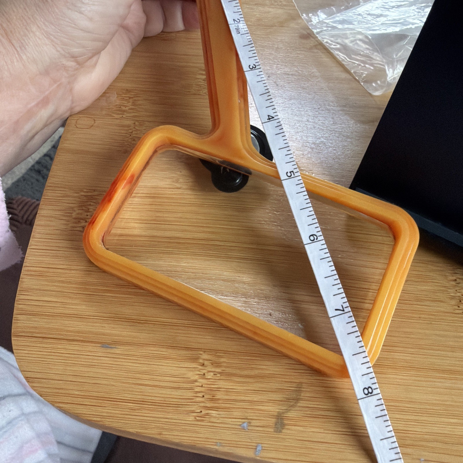 Vtg. Bausch & Lomb Light Butterscotch Art Deco Faux? Bakelite Magnifying Glass