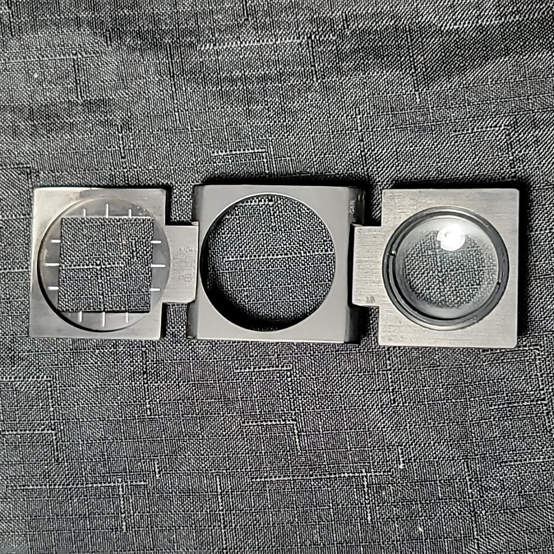 Vintage Bausch & Lomb Folding Magnifying Glass Loupe Linen Tester