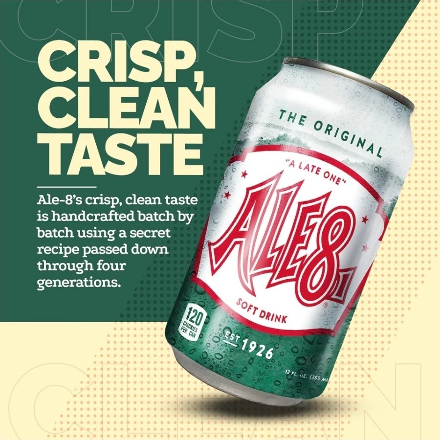 Ale 8 One Soda, 12 Pack, 12 Ounce Cans