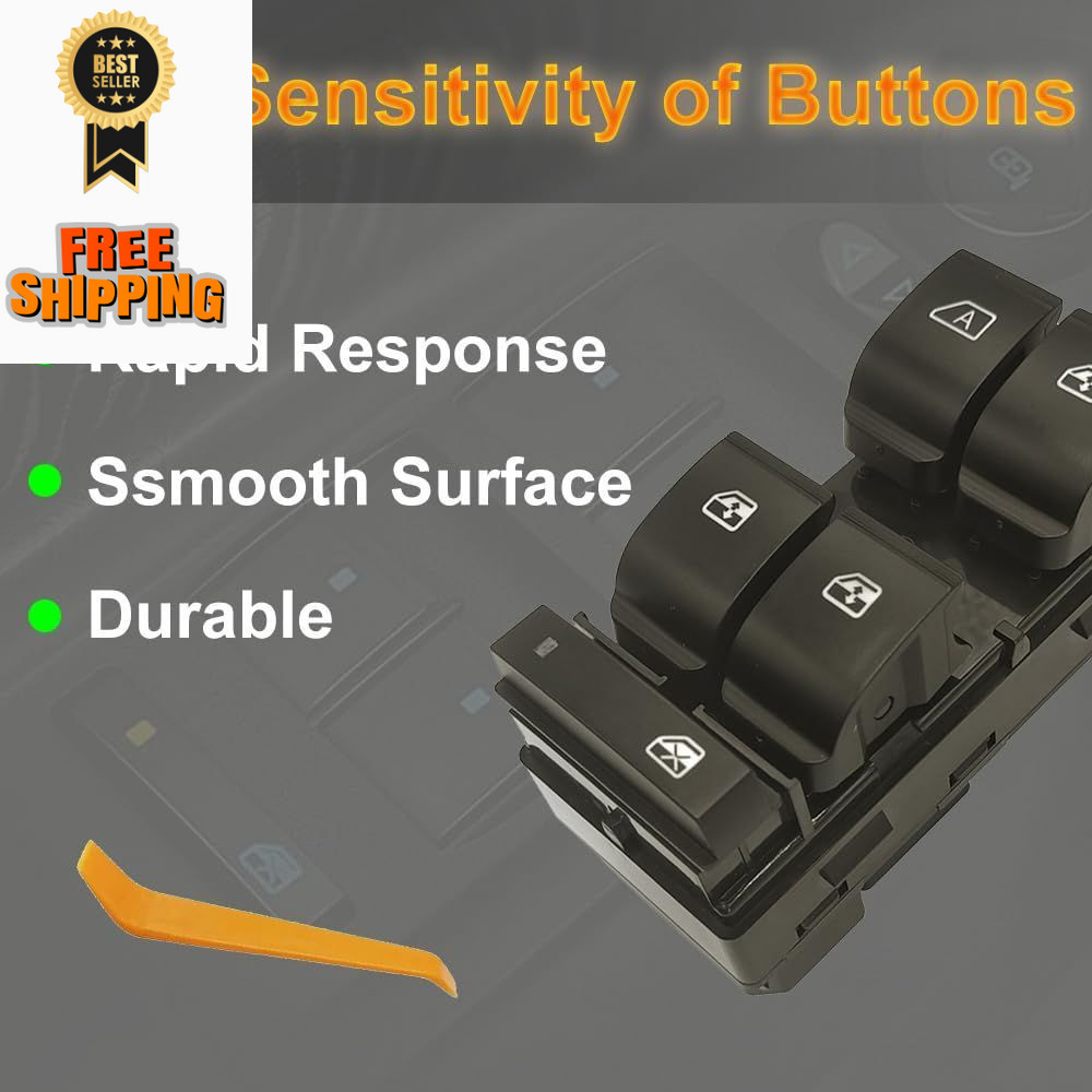 20945129 Driver Side Master Window Control 1 Switch, Blue