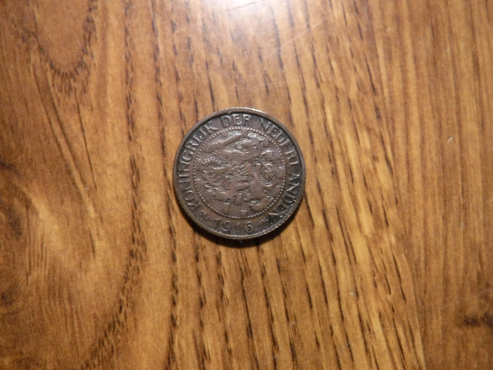 NETHERLANDS 1 CENT 1916 COIN (1093)