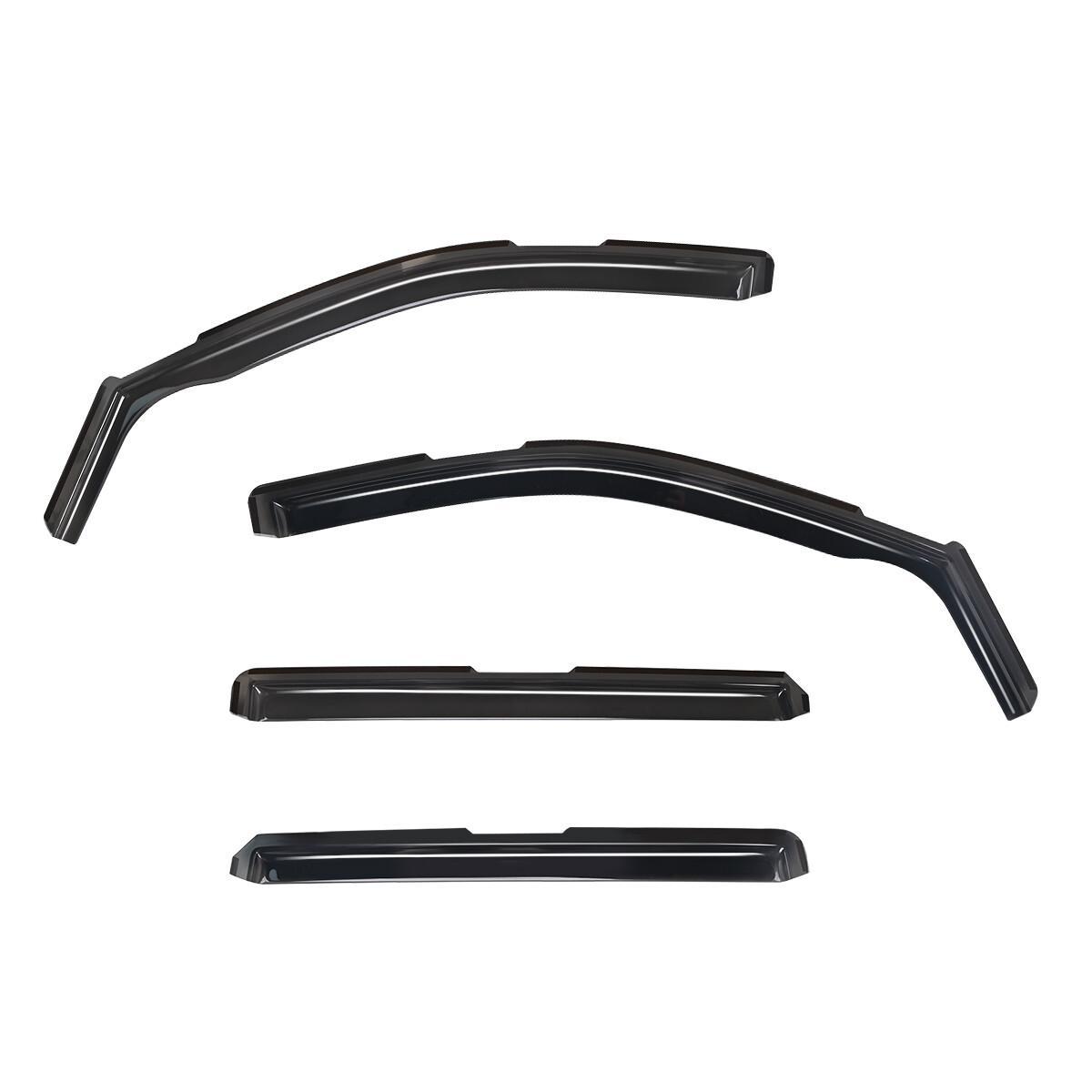 In-Channel Window Visors Sun Rain Guards For GMC Sierra 1500 Crew Cab 2019-2025