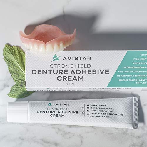 Denture Adhesive Cream 5 Pack Extra Strong Hold With Easy Application
