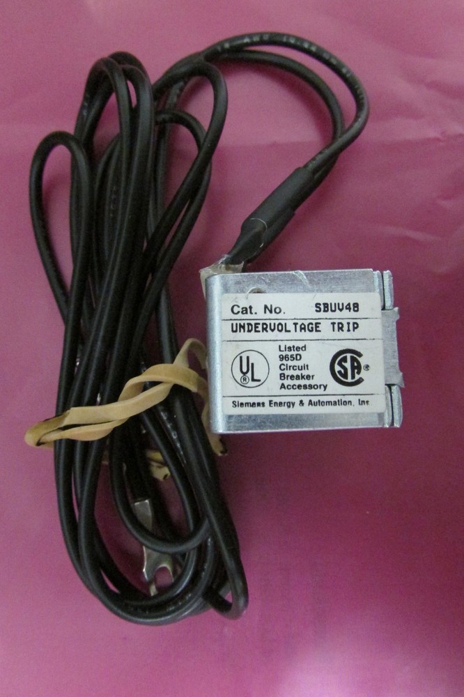 SIEMENS SBUV48 SB Frame Under Voltage Release 48 VDC 122816C
