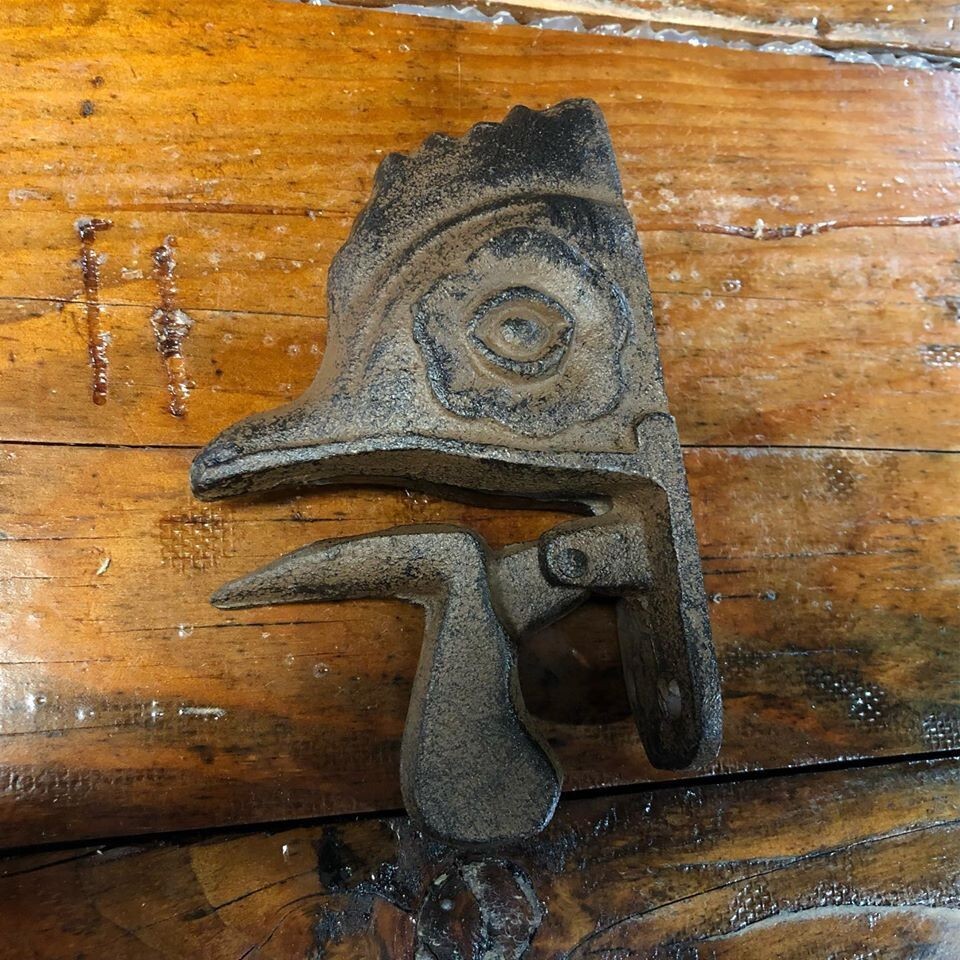 New Cast Iron Rooster Head Door Knocker Great Rustic Décor