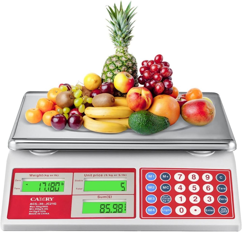 66Lb Digital Price Computing Scale Batteries Included High Precision Weighing
