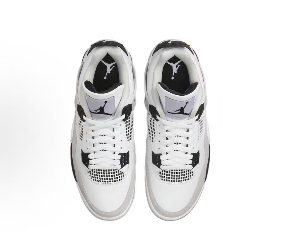 Jordan 4 Retro ''military black'' Trendy Mid-top Basketball Shoes