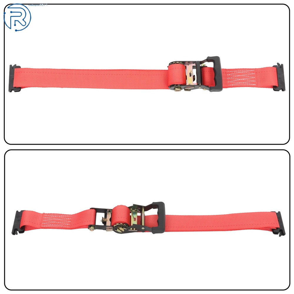 Durable E Track Wheel Chock System 6'Ratchet Tie Down Straps Secure Cargo 1 Pack