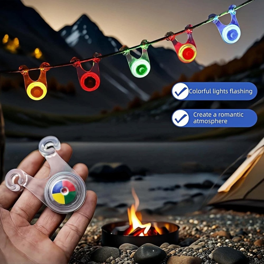 Color-Changing Silicone LED Lights - 5 Pack for Camping & Safety Alerts