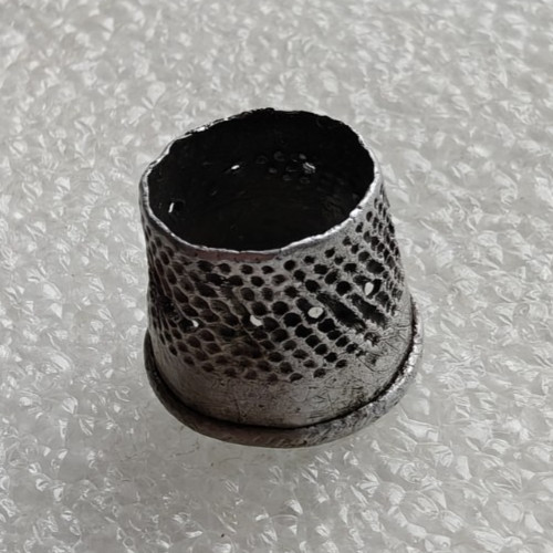 Antique Old Silver Thimble D2