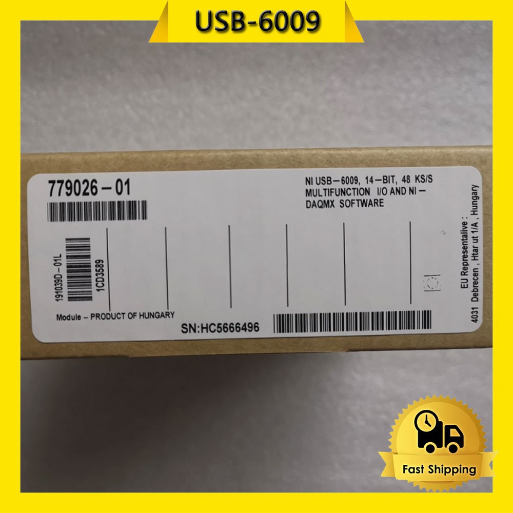 new National Instruments USB-6009 Data Acquisition Card, NI DAQ, Multifunction