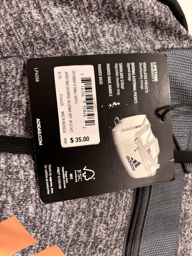 adidas small duffle bag