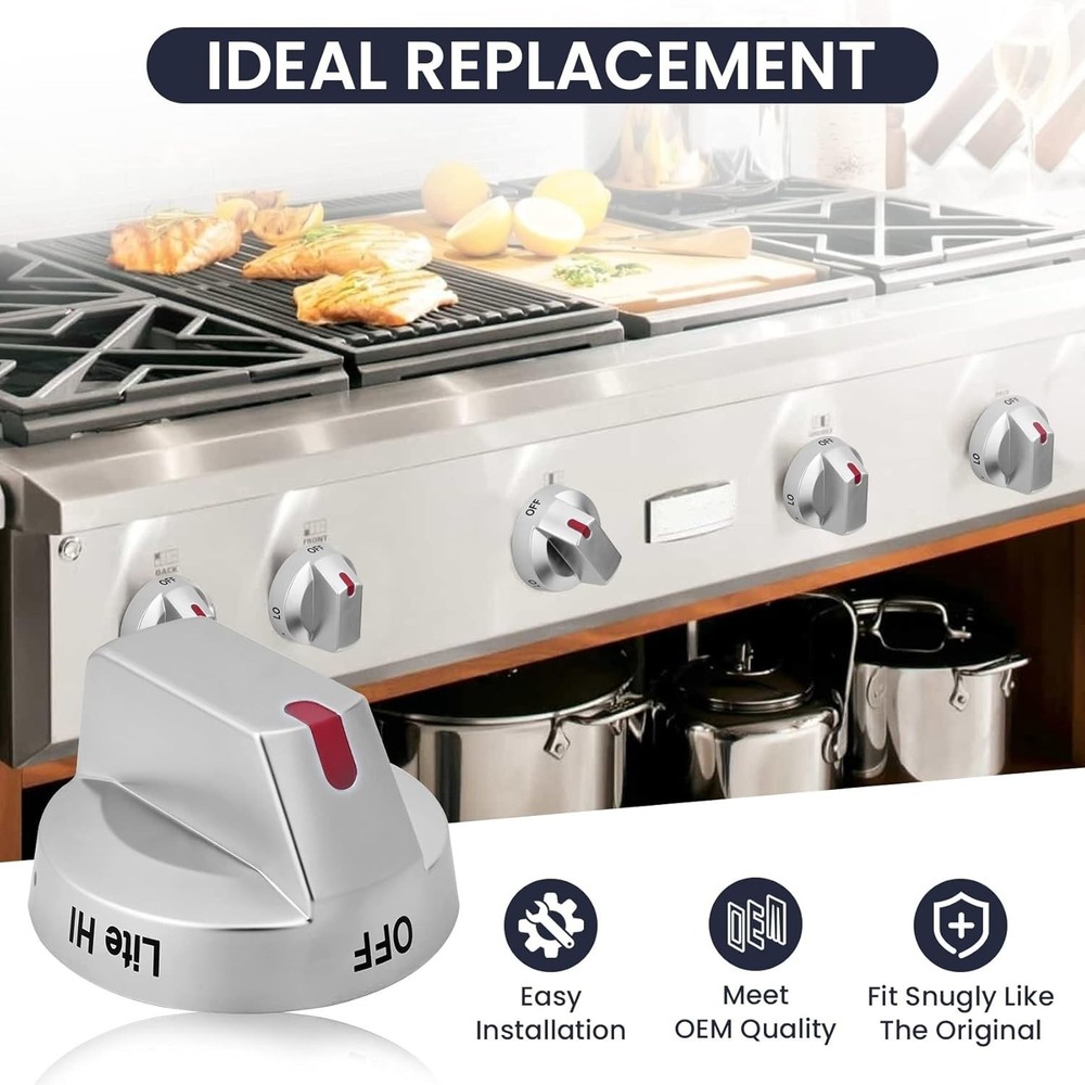 DG94-03955C Samsung NX60A6511SS Knobs Range Oven Knob Replacements, Compatible w