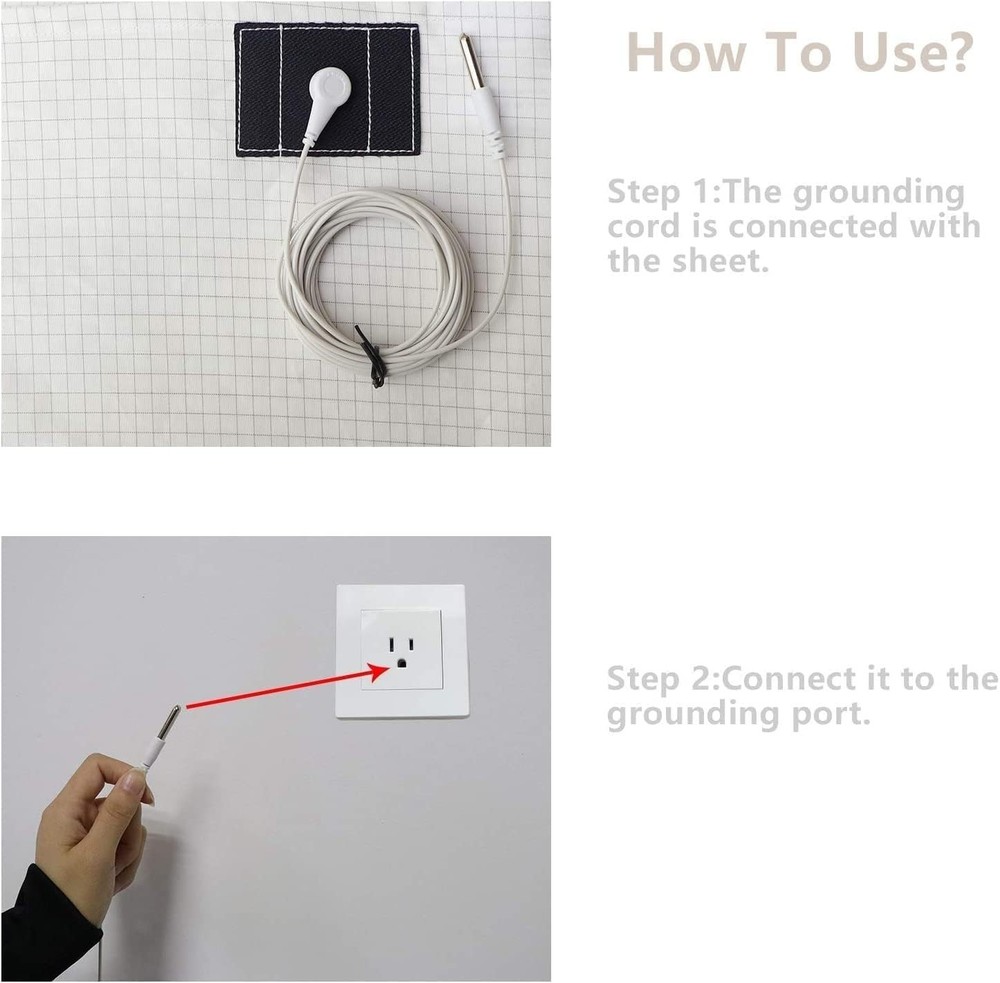 Grounding Sheets Grounding Well Bed Sheets10% Silver Fiber Grounding Flat Sheet