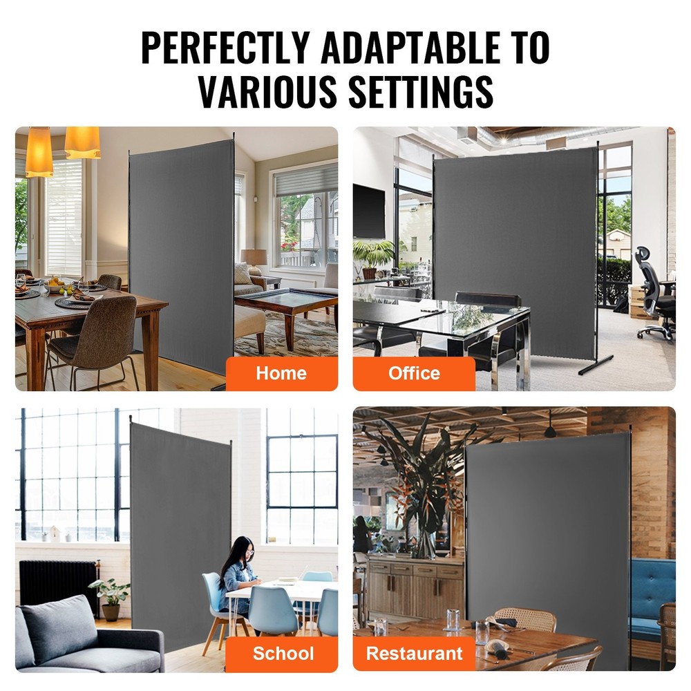 Room Divider, Single Panel Room Divider, 6FT Privacy Screen Indoor, Partition Di