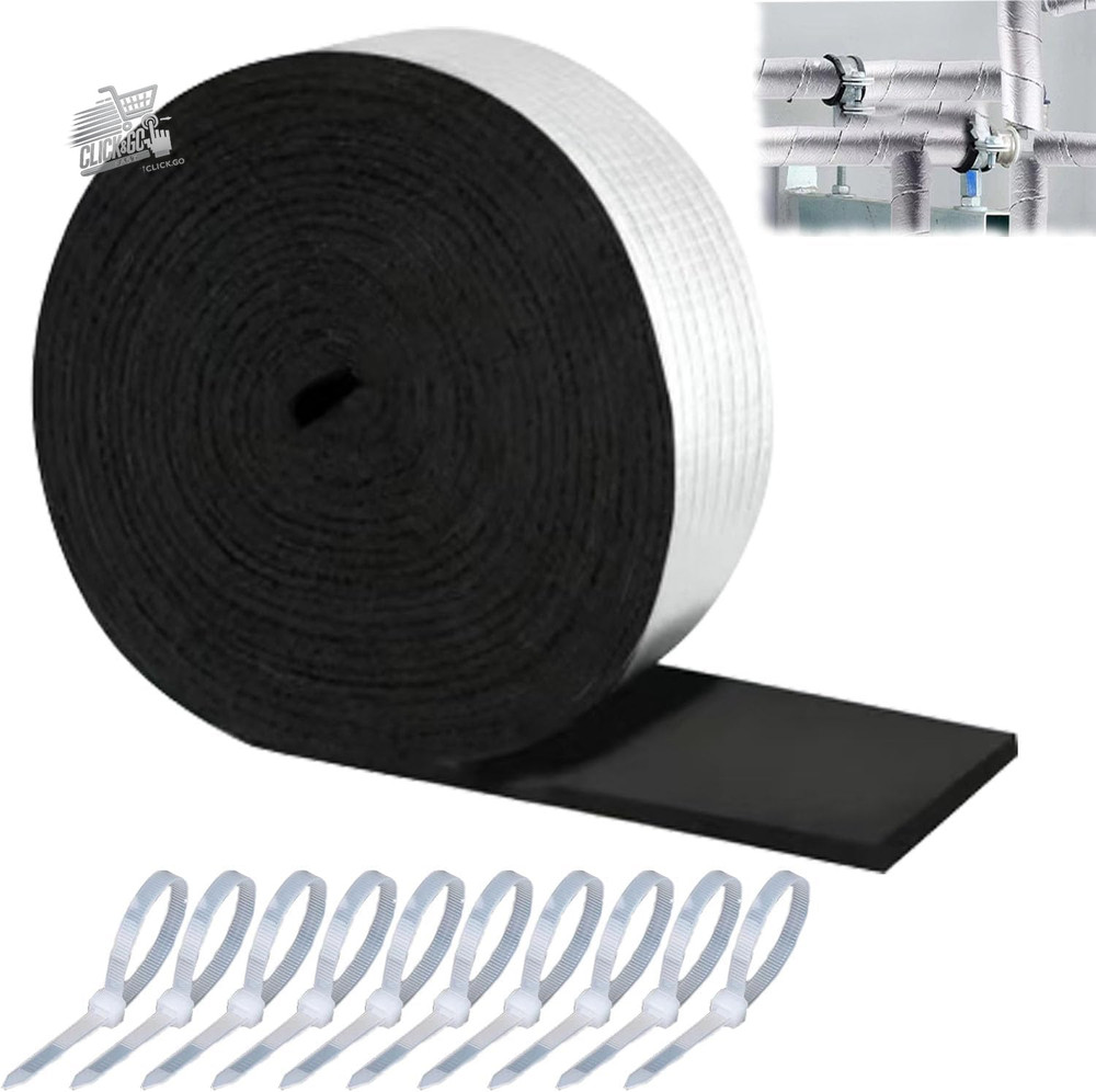 Insulating Foam Pipe for Pipes 1 Rolls Insulation for Heating Pipes