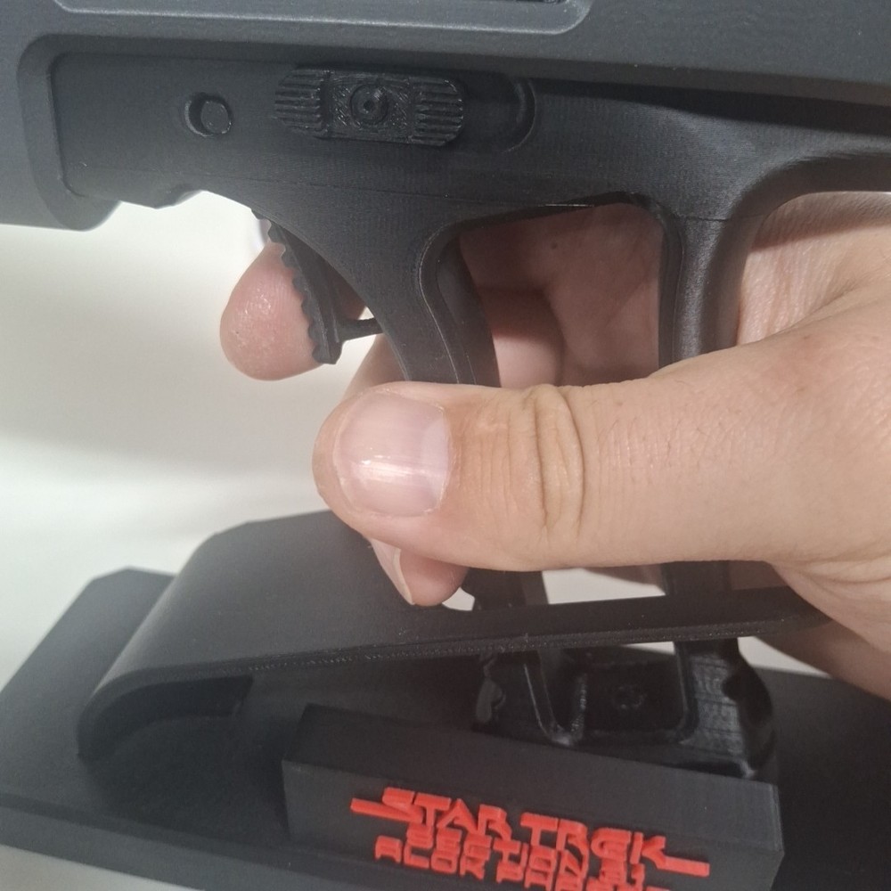 Star Trek Section 31 Alok Phaser Replica - Static wth Movable Trigger & Stand