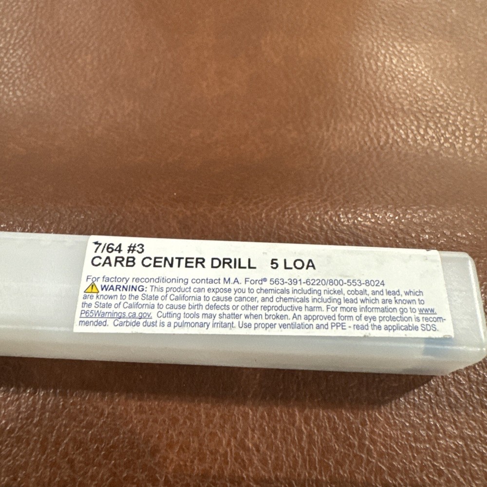 MA Ford HSS Countersink #3 Plain Cut 60° Incl Angle Solid Carbide Combo Drill