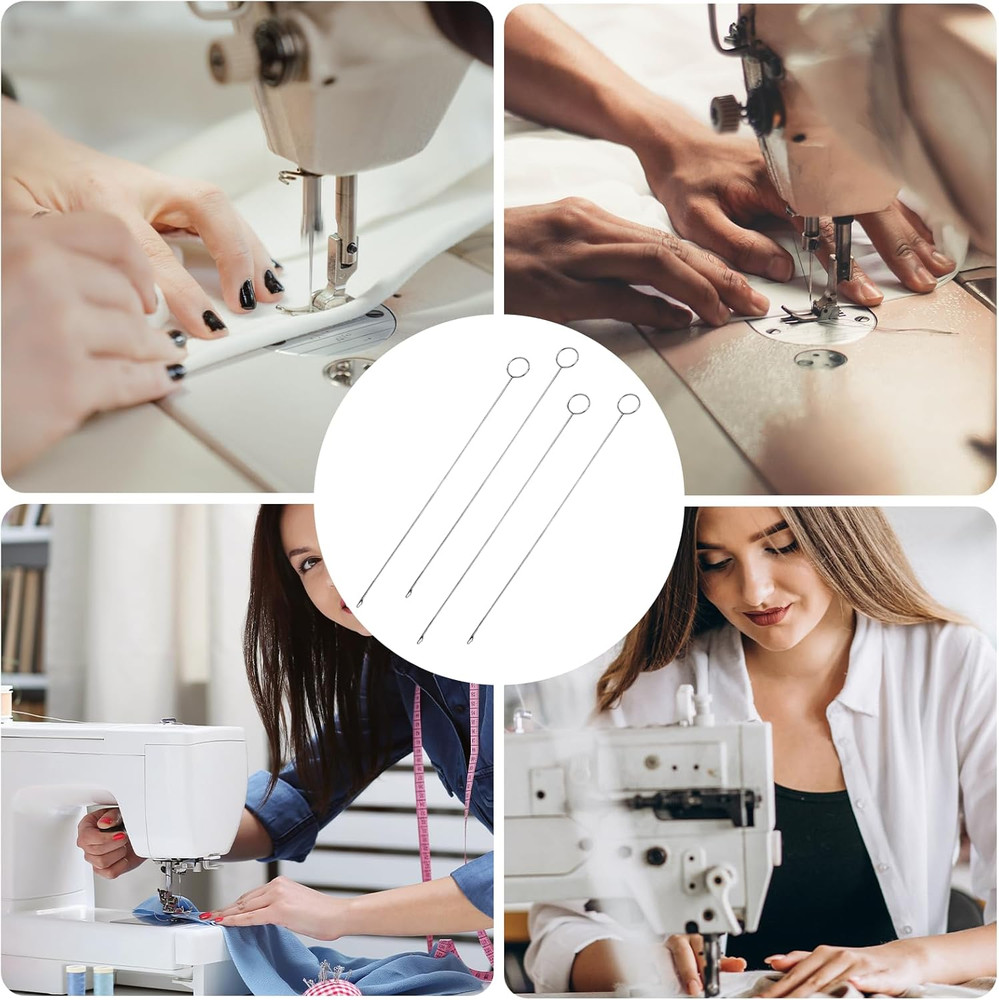 Loop Turner Sewing Tool, 4 Pieces Sewing Loop Turner Hook, Needle Hook,